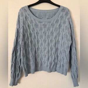 🌻5/$16🌻Women's Light Blue Cable Knit Sweater